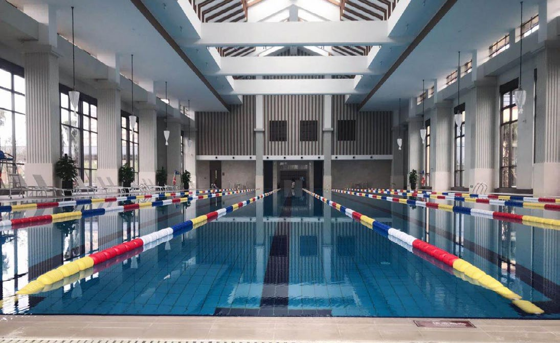 天屿湖度假旅馆泳池项目现场全景