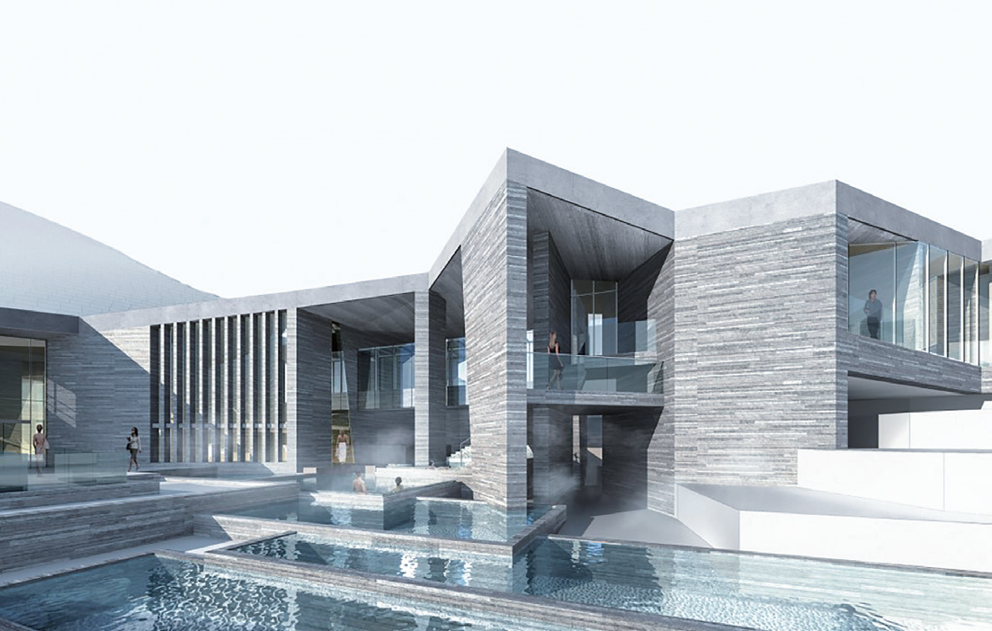 季兰德温泉沐日旅馆工程温泉池