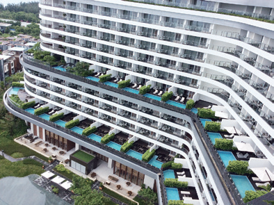 保利漂亮旅馆泳池项目